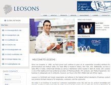 Tablet Screenshot of leosonsinternational.com